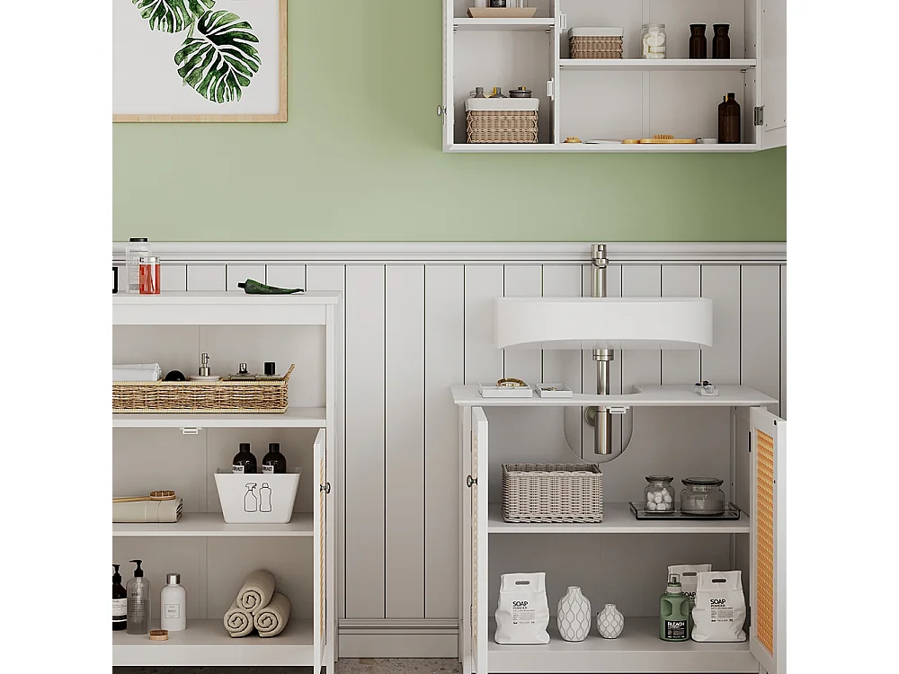 Meubles bain blanc 60x35x58 rosario