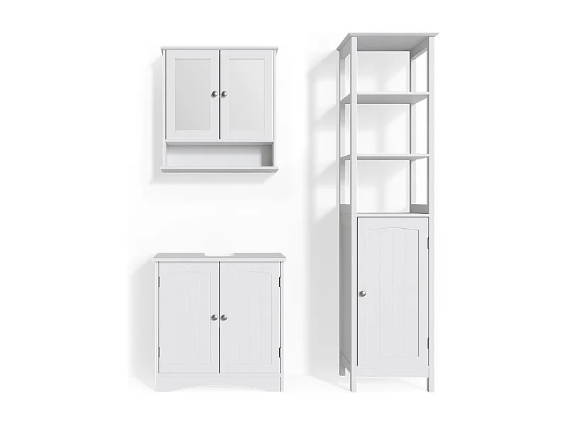 Set mobili bagno bianco 60x30x60 bianco