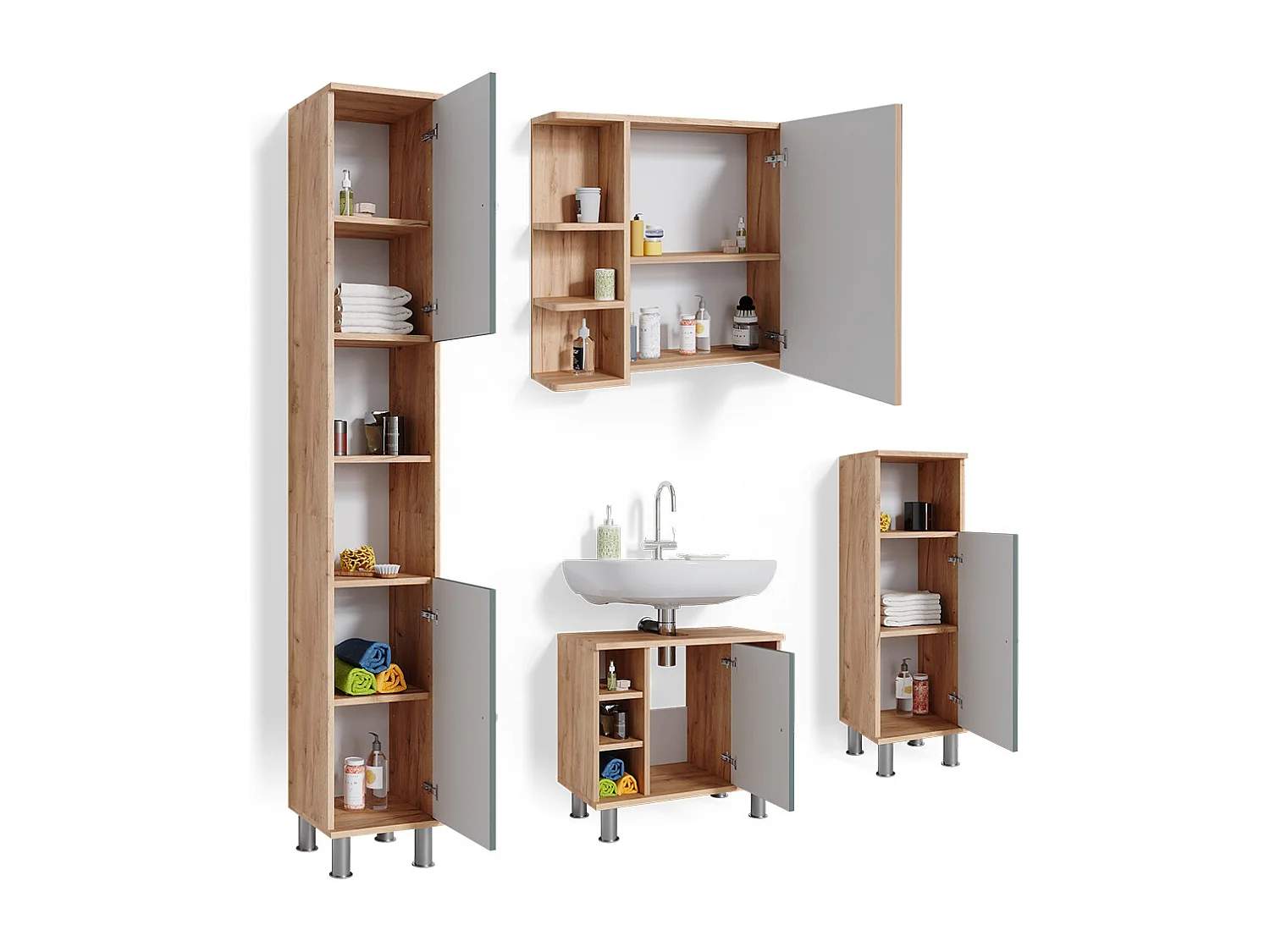 Meubles bain vert 60x32x54 fynn