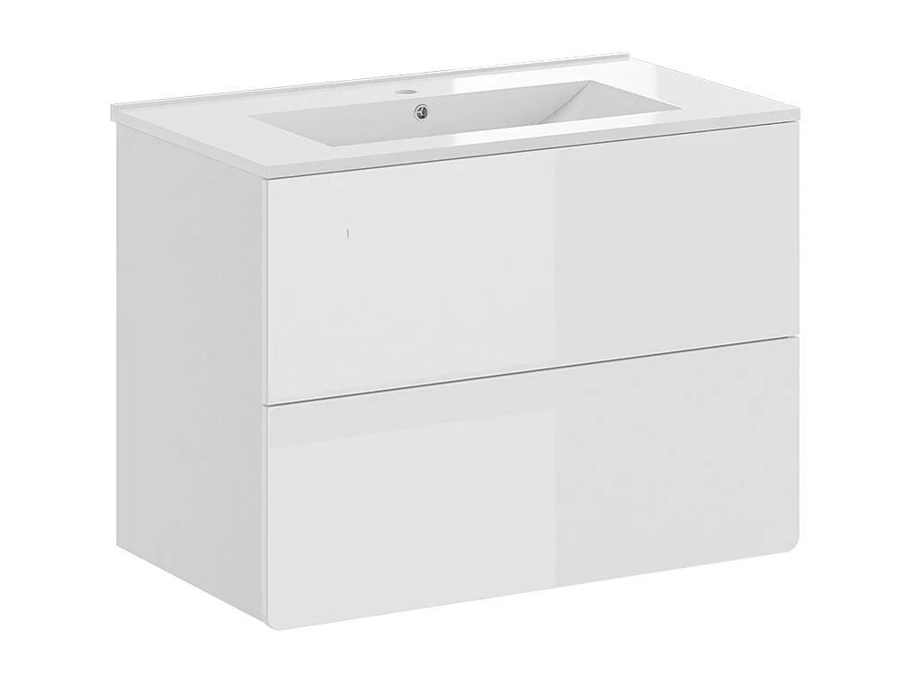 Waschbeckenunterschrank weiß 80x46x59.3 izan