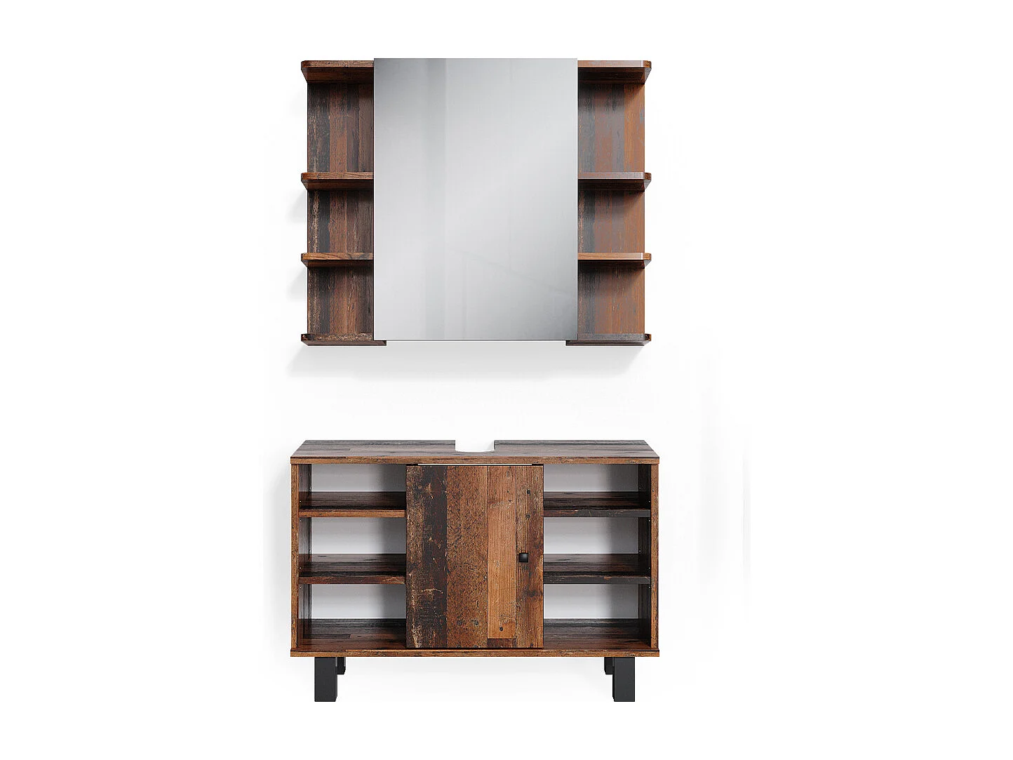 Set mobili bagno rovere rustico 60x32x54 fynn