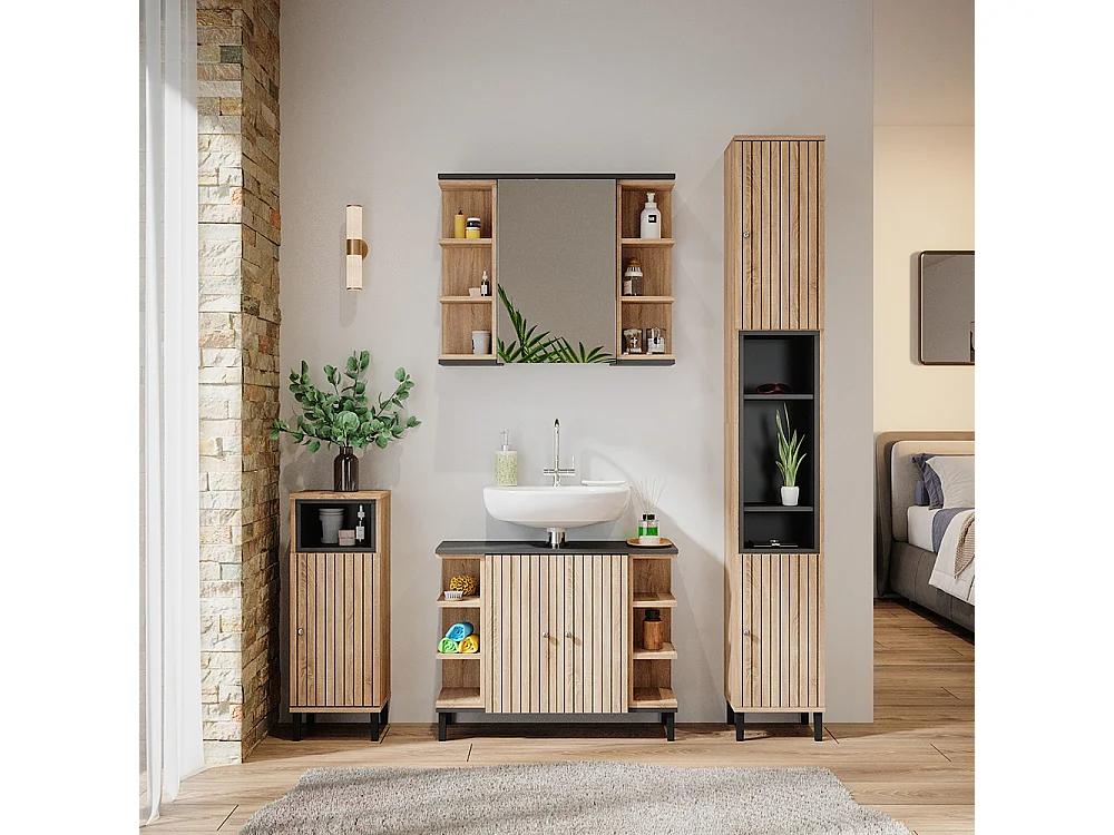 Meubles bain sonoma 79.6x32x64 aquis