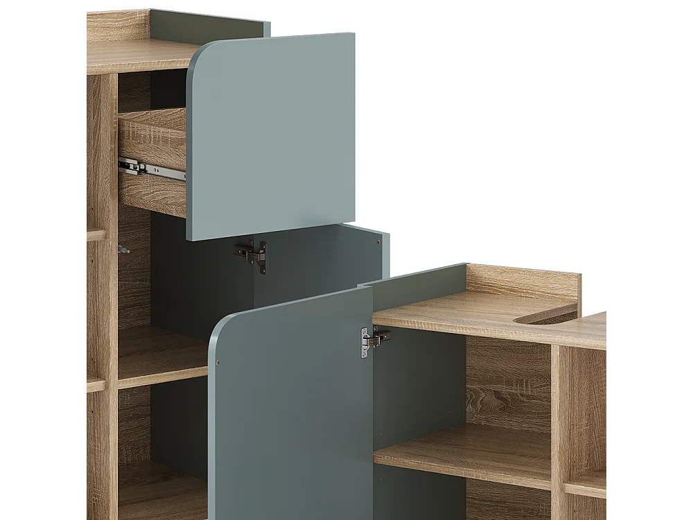 Meubles bain sonoma/bleu 60x35x65 karen