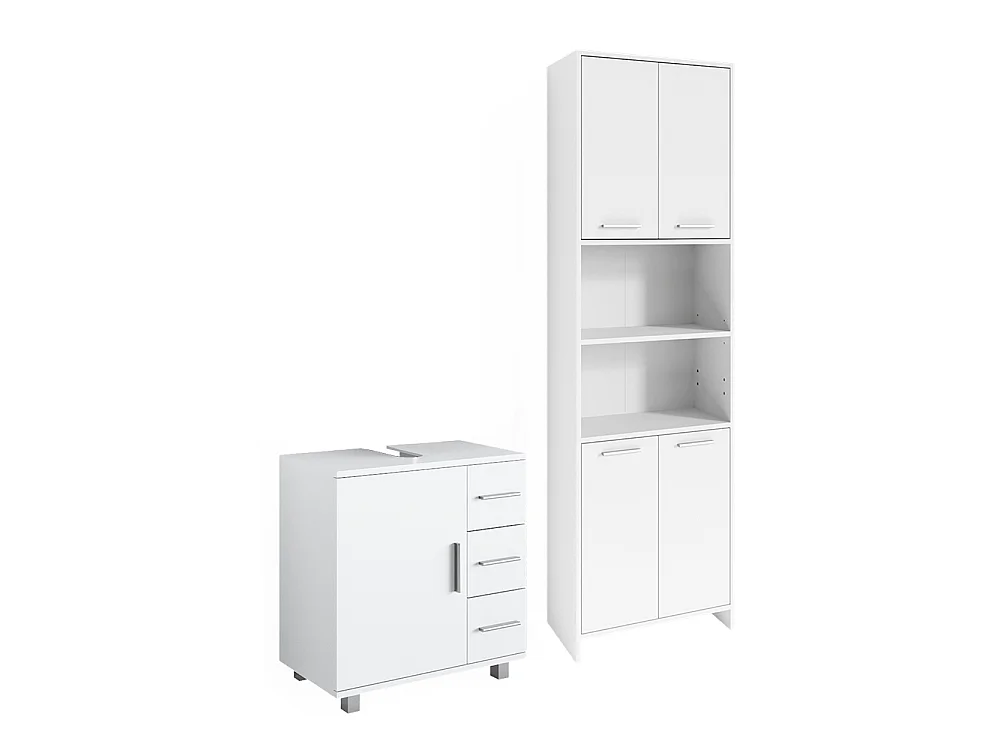 Set di mobili da bagno bianco 60x33x60 maris