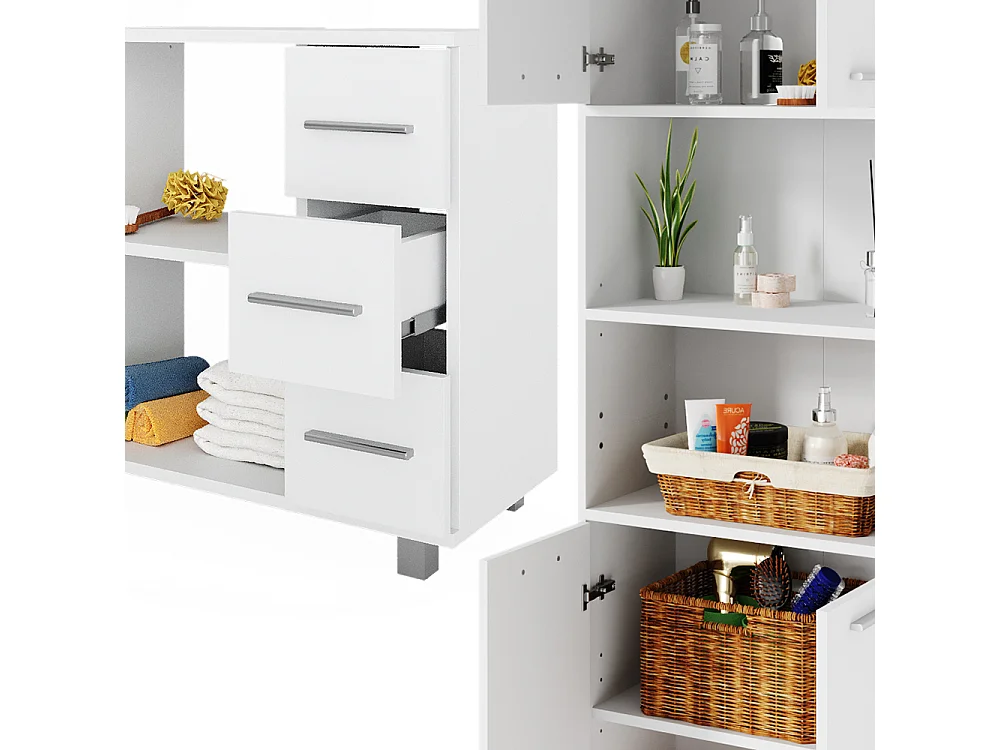 Set di mobili da bagno bianco 60x33x60 maris