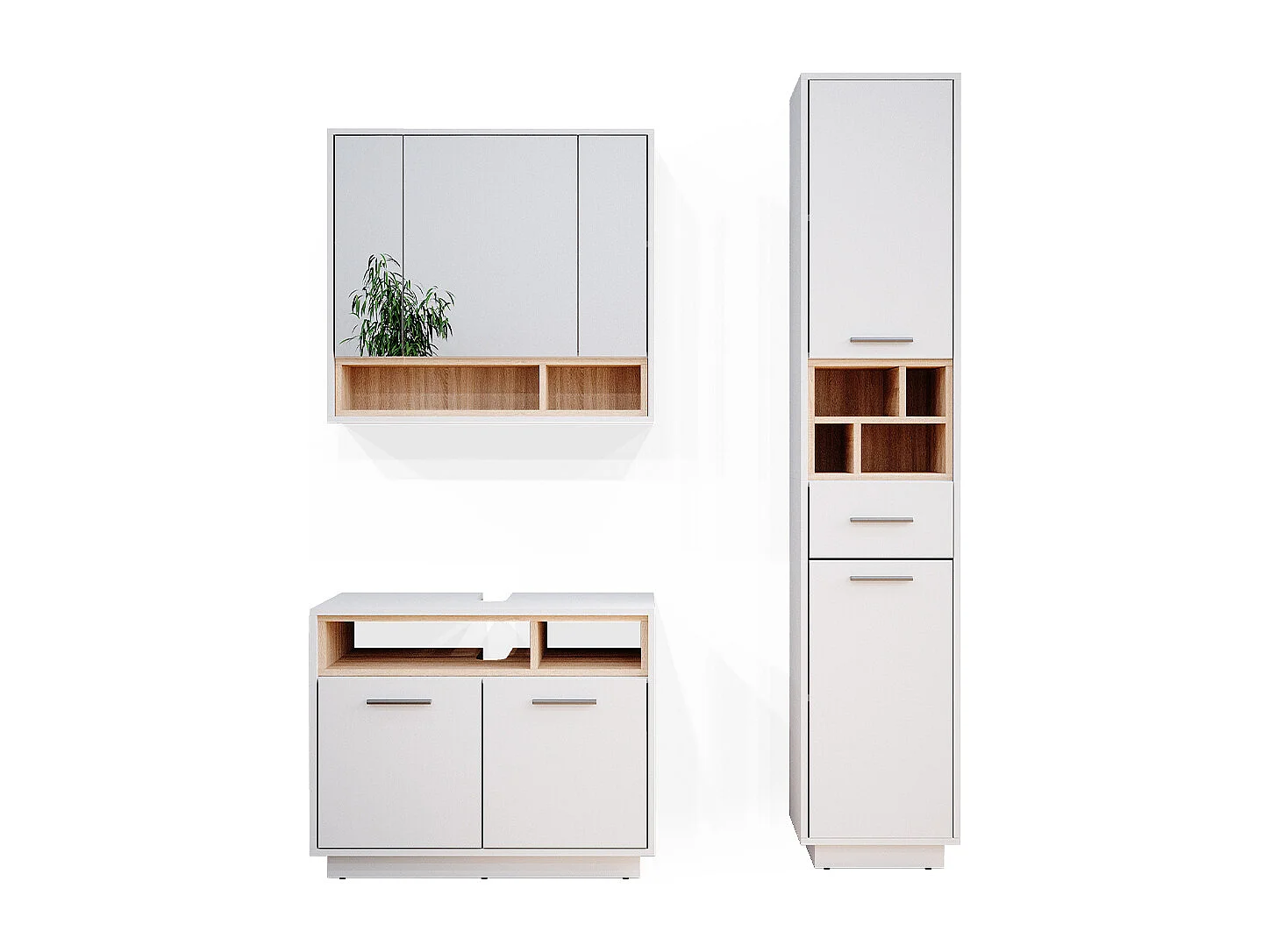 Meubles bain blanc 80x40x64 beatrice