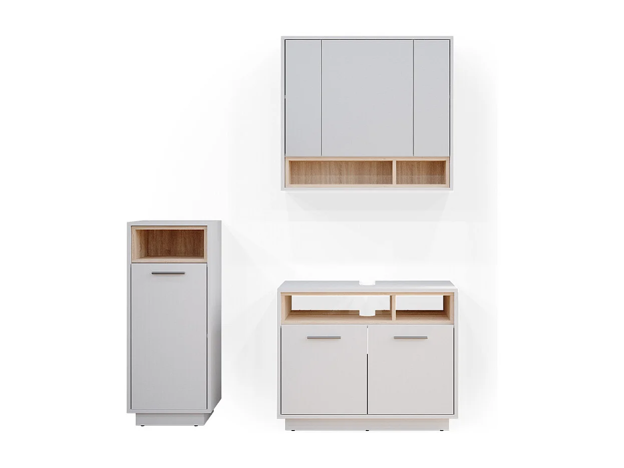 Meubles bain blanc 80x40x64 beatrice