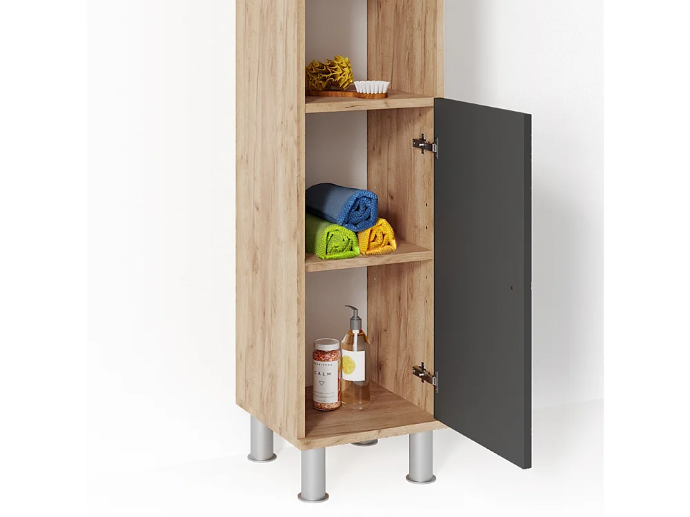 Set mobili bagno rovere 60x32x54 fynn