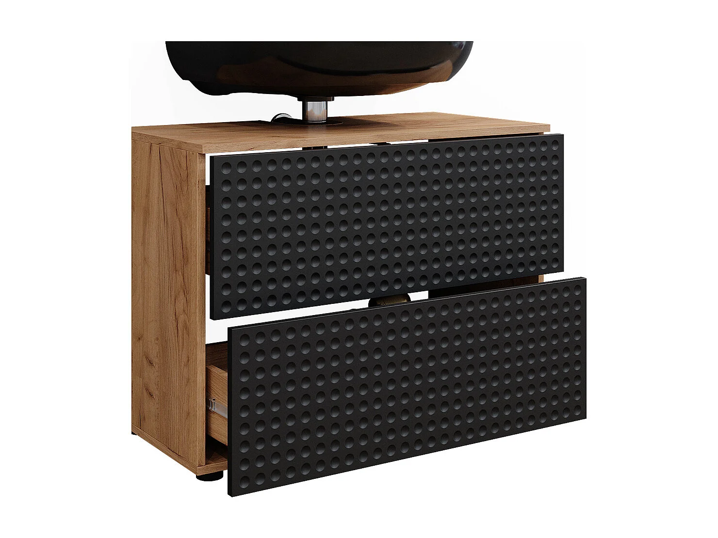 Conjunto de muebles de baño lunares antracita 80x41x58 irma