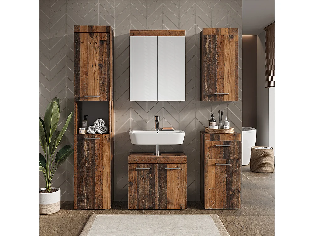 Ensemble de meubles de salle de bains oldstyle 60x34x56 luna