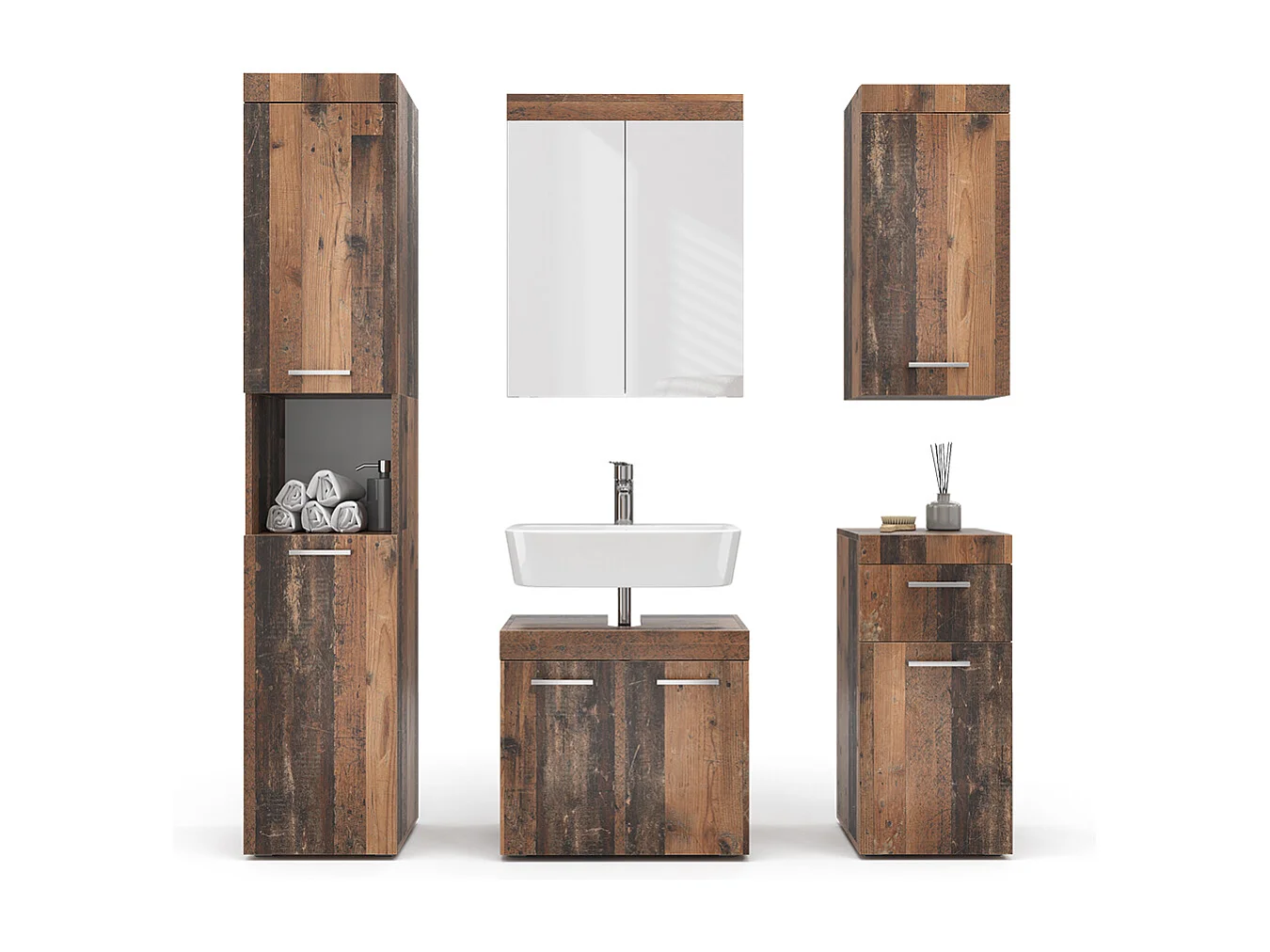 Ensemble de meubles de salle de bains oldstyle 60x34x56 luna