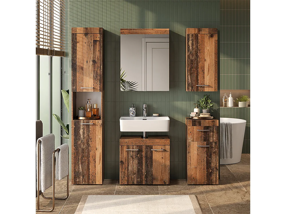 Badmöbel-Set oldstyle 60x34x56 luna
