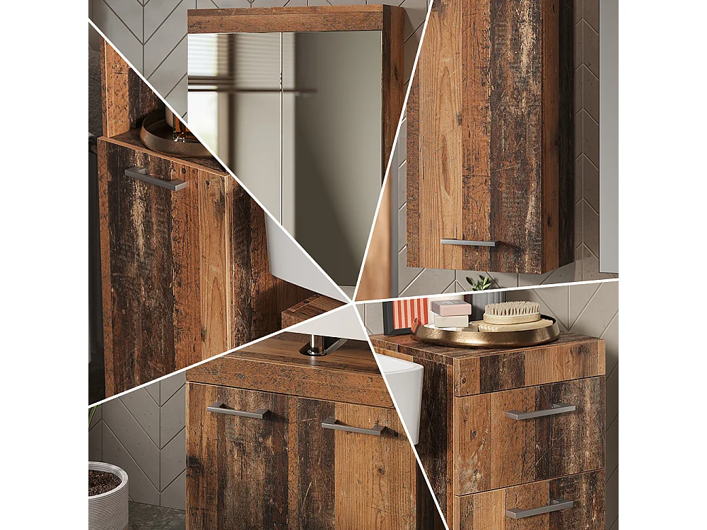 Badmöbel-Set oldstyle 60x34x56 luna