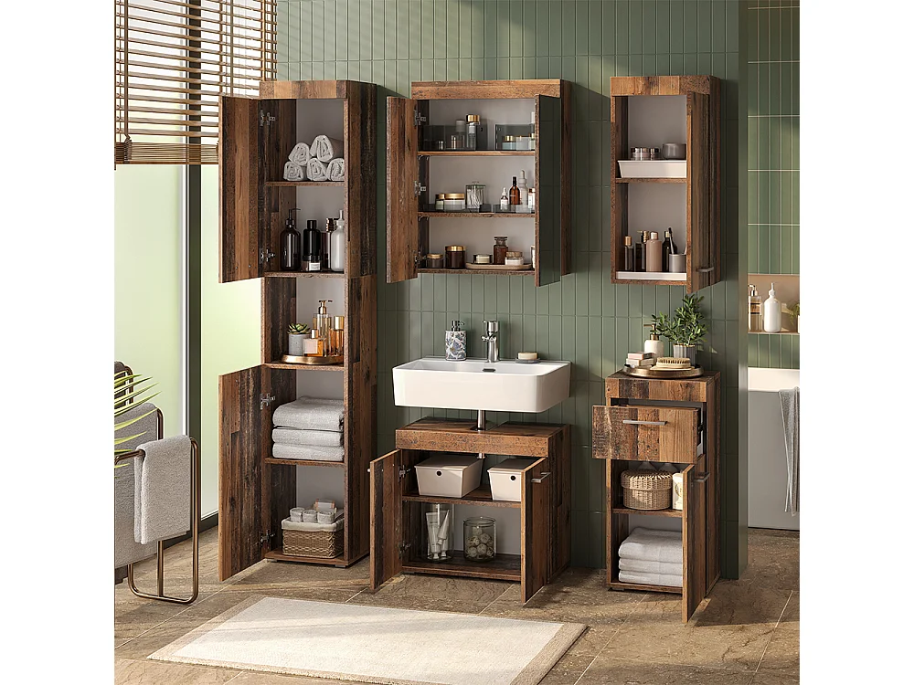 Badmöbel-Set oldstyle 60x34x56 luna