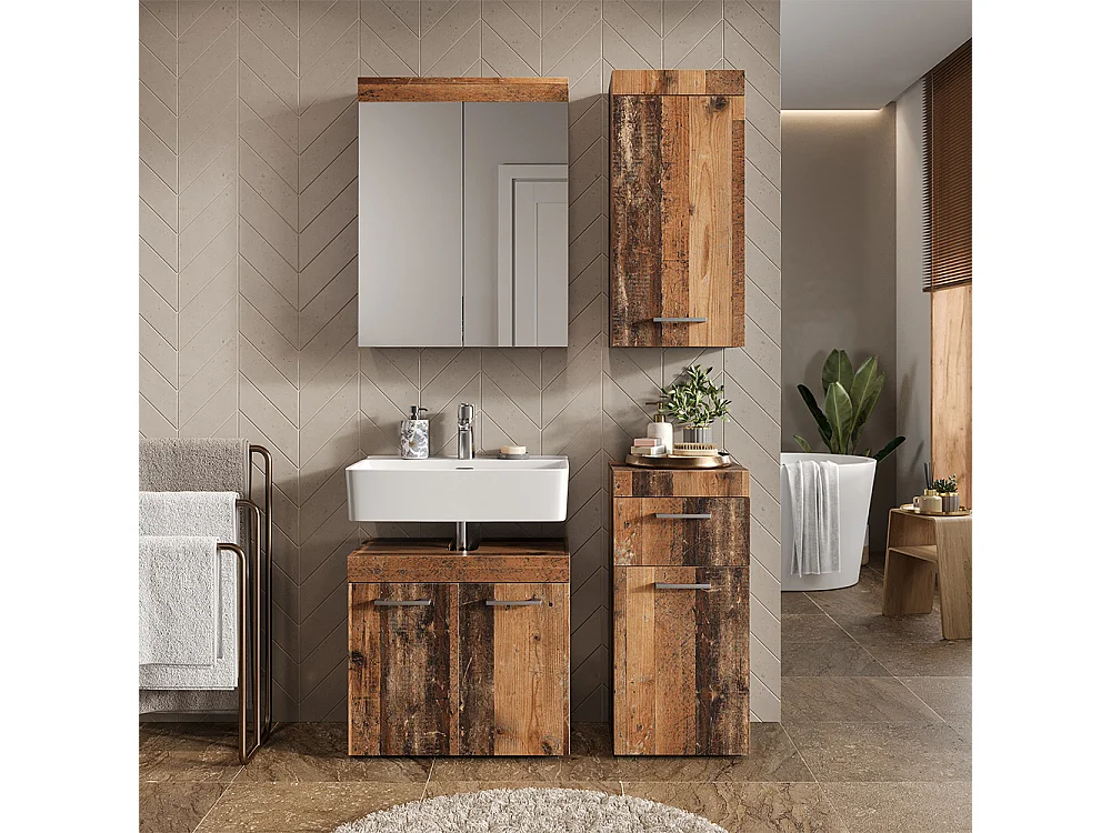Badmöbel-Set oldstyle 60x34x56 luna