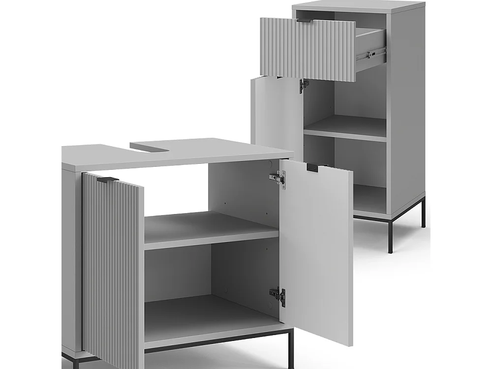 Meubles bain gris 70x45x63 eliza