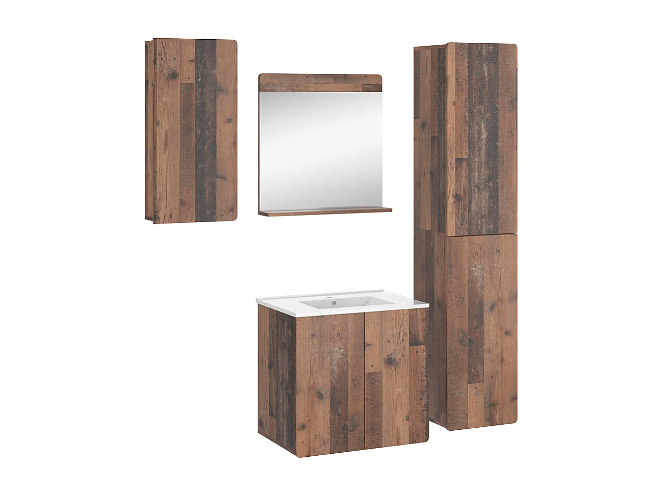 Set di mobili da bagno oldstyle 61.8x44.8x57.8 izan