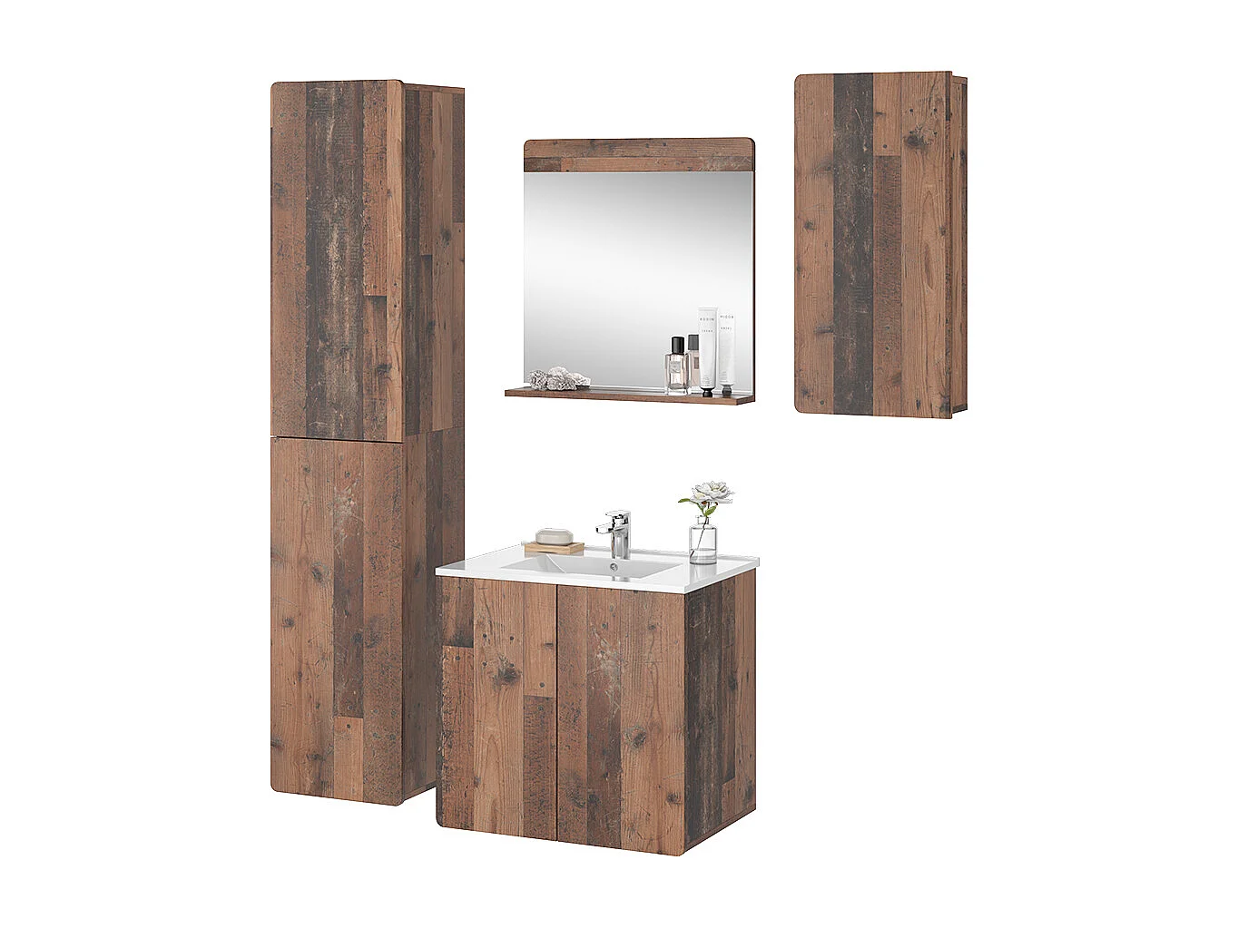 Set di mobili da bagno oldstyle 61.8x44.8x57.8 izan