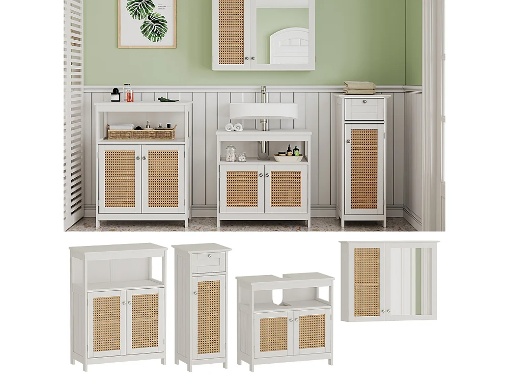 Meubles bain blanc 60x30x60 rosario