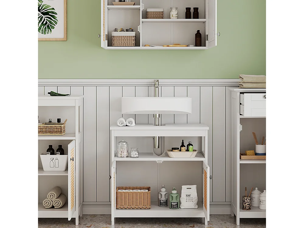 Meubles bain blanc 60x30x60 rosario