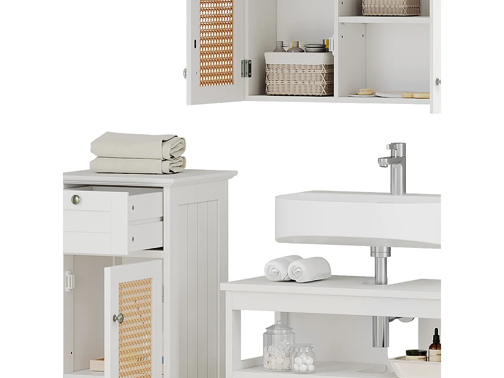 Meubles bain blanc 60x30x60 rosario