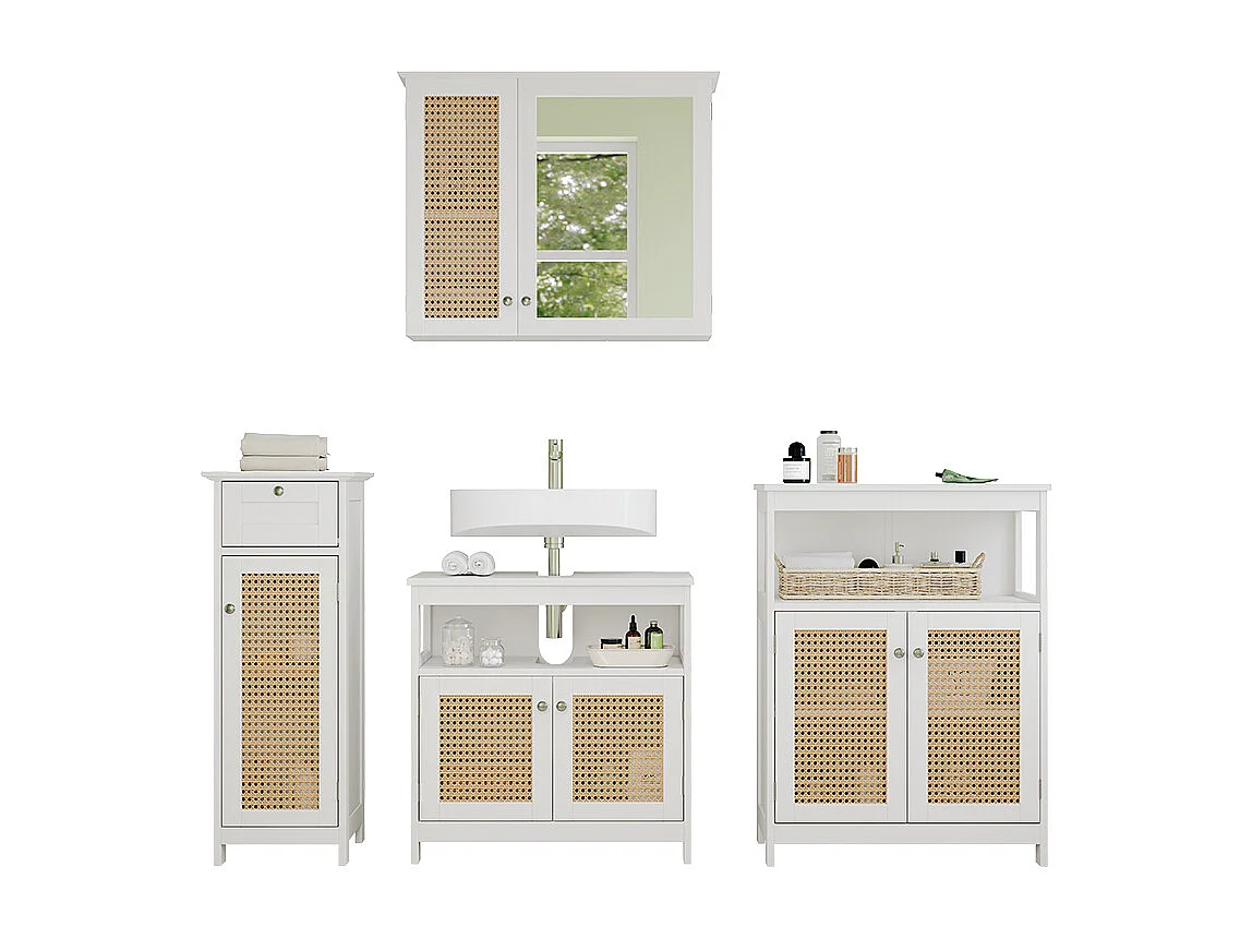 Meubles bain blanc 60x30x60 rosario