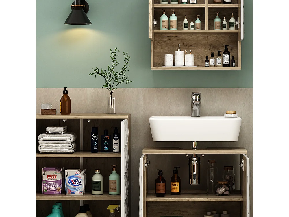 Meubles bain blanc 60x30x79 edge