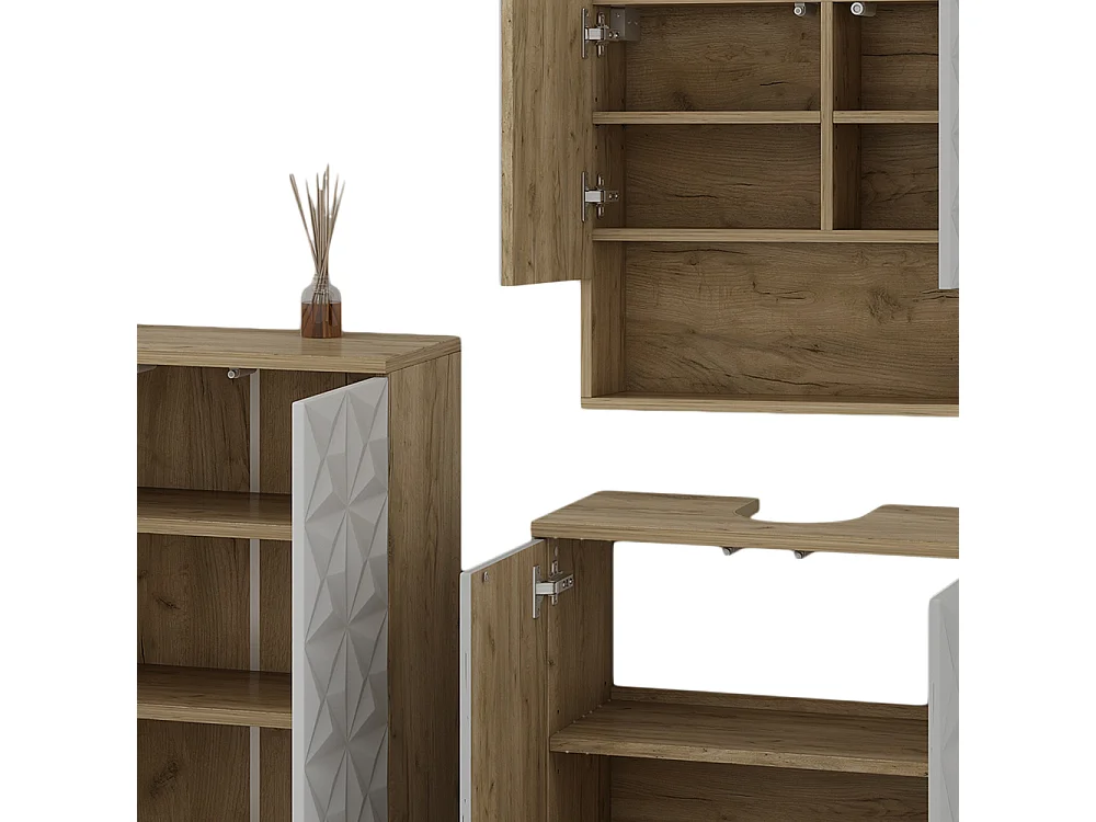 Meubles bain blanc 60x30x79 edge