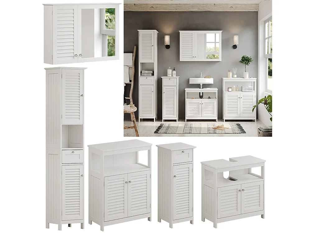 Meubles bain blanc 60x30x60 riad