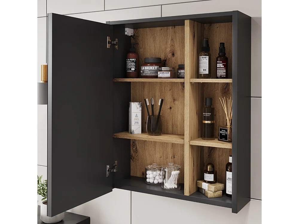 Set di mobili da bagno grigio/artisan 60x45.5x60 viola