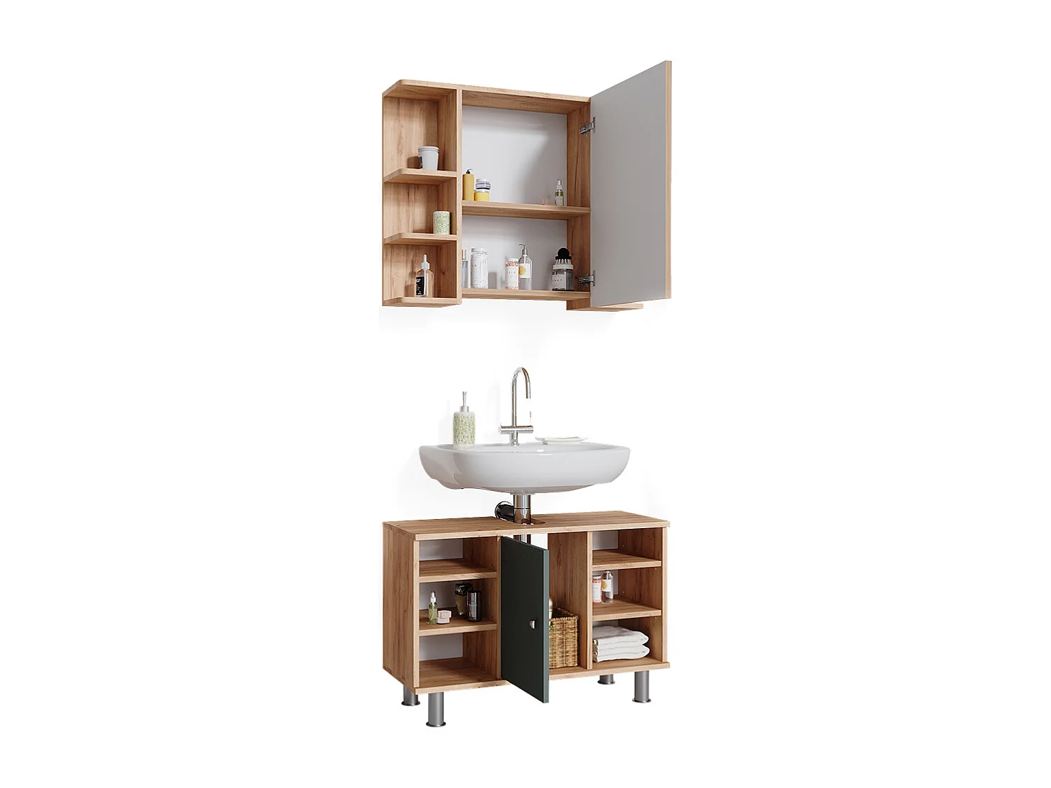 Meubles bain vert 60x32x54 fynn