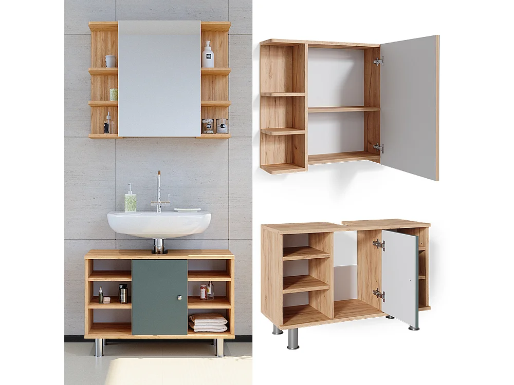 Meubles bain vert 60x32x54 fynn