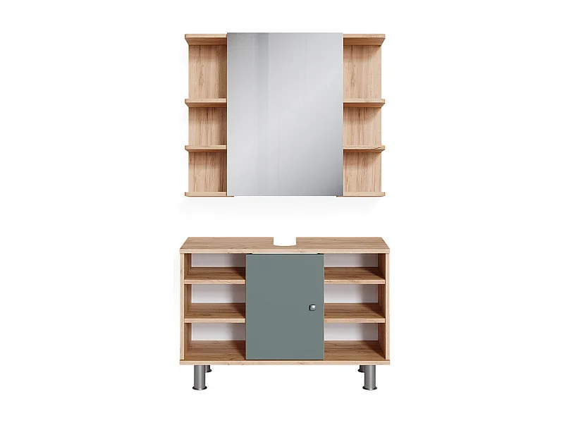 Conjunto de muebles de baño verde 60x32x54 fynn