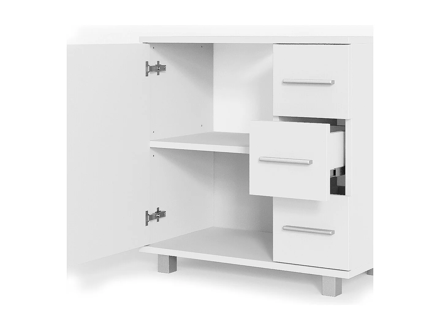 Meubles bain blanc 60x33x60.8 ilias