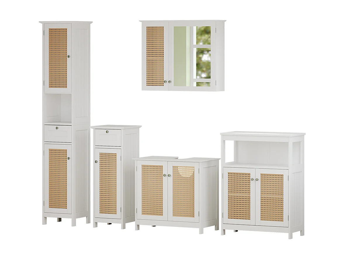 Meubles bain blanc 60x35x58 rosario