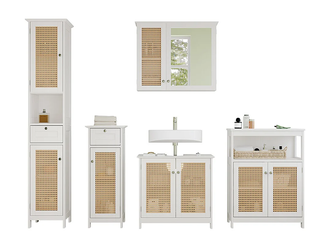 Meubles bain blanc 60x35x58 rosario