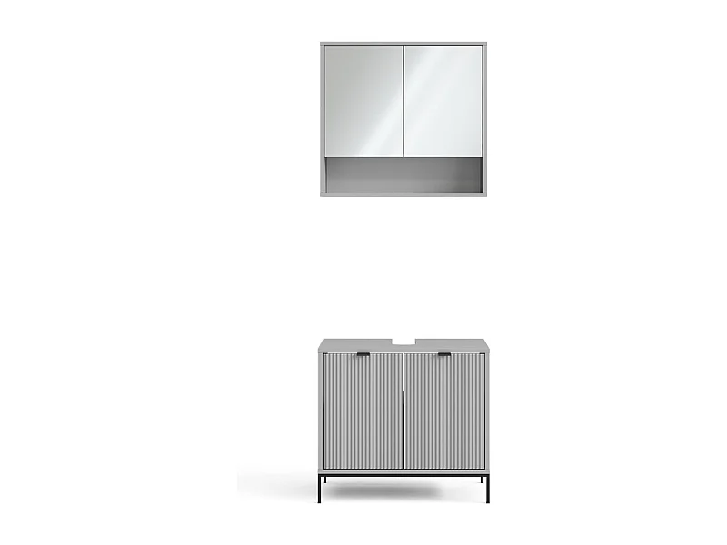 Set di mobili da bagno grigio 70x45x63 eliza