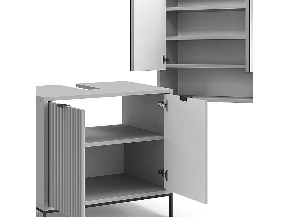 Meubles bain gris 70x45x63 eliza