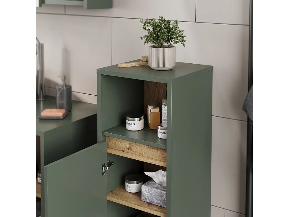 Ensemble de meubles de salle de bains vert/artisan 100x45.5x60 viola