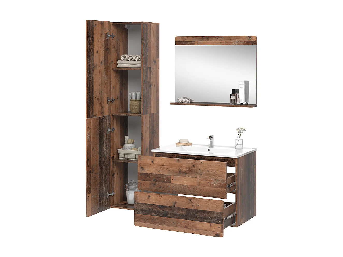 Badmöbel-Set oldstyle 80x46x59.3 izan