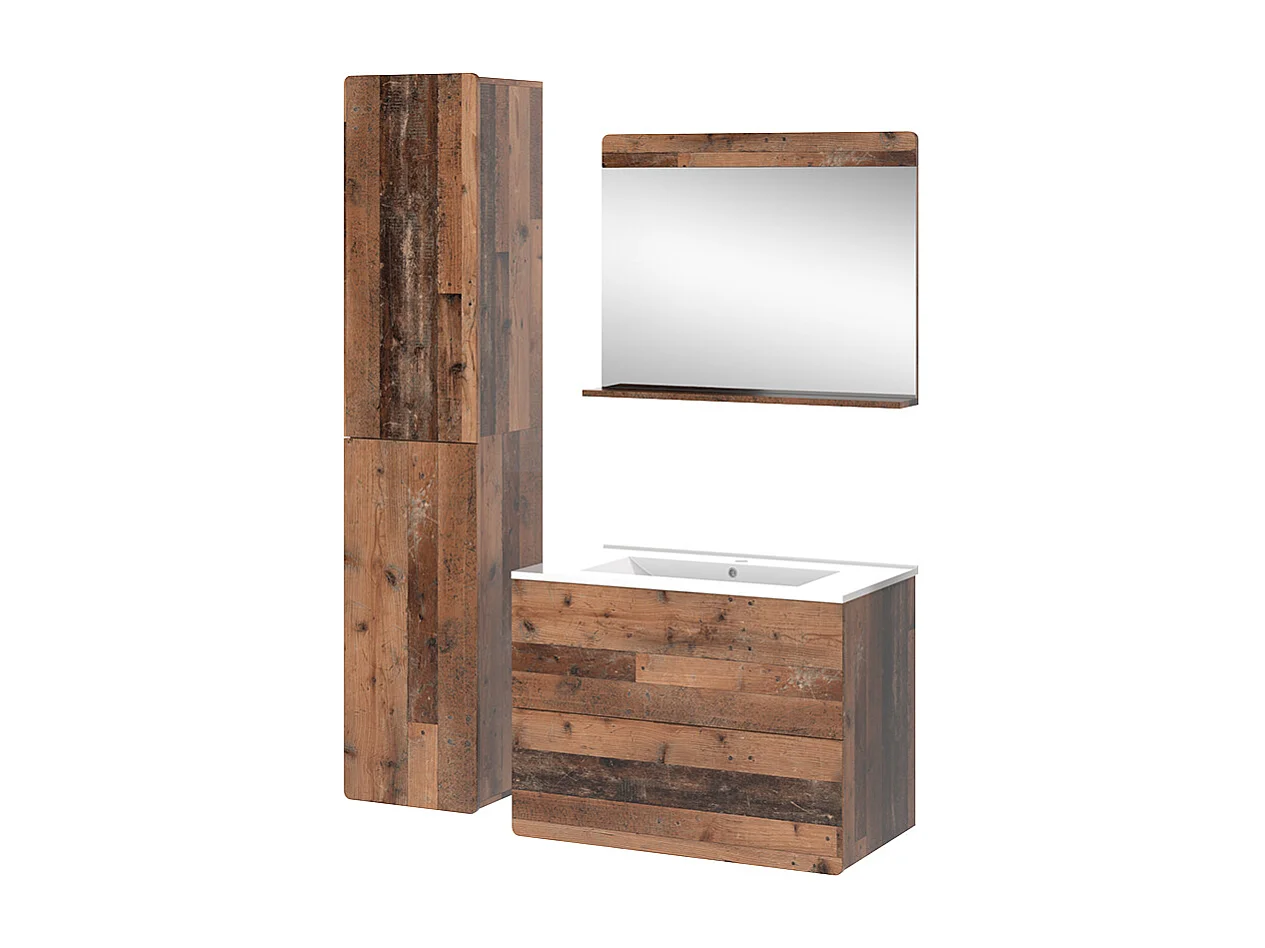 Ensemble de meubles de salle de bains oldstyle 80x46x59.3 izan