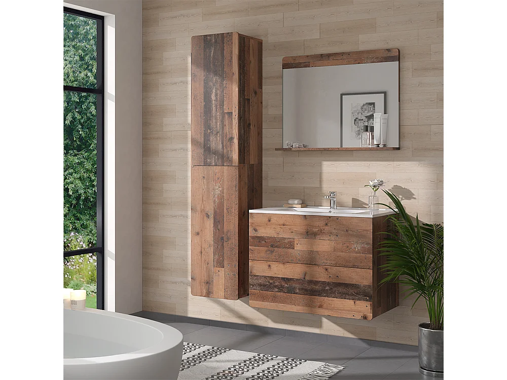 Ensemble de meubles de salle de bains oldstyle 80x46x59.3 izan