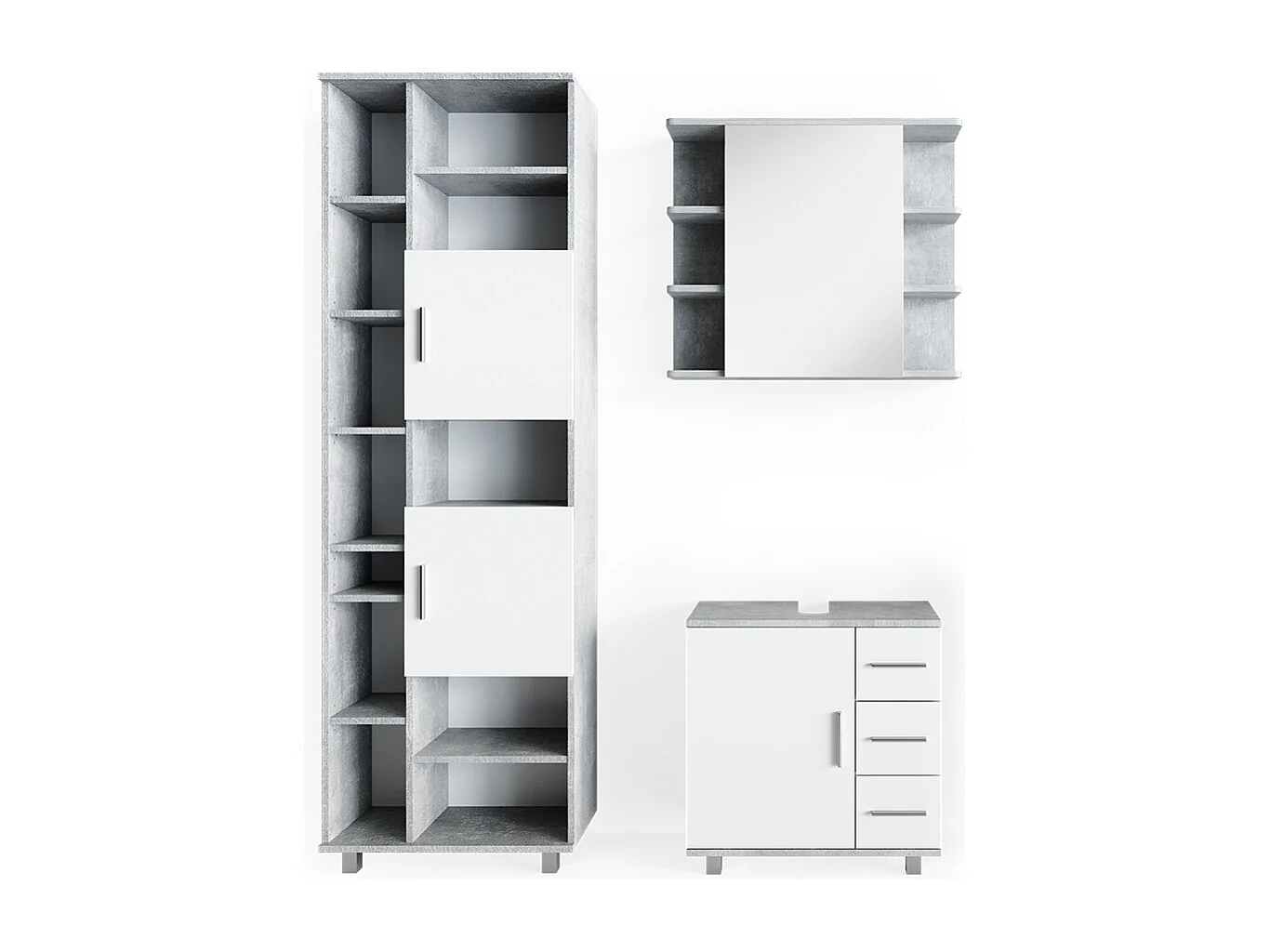 Meubles bain béton 60x33x60.8 ilias