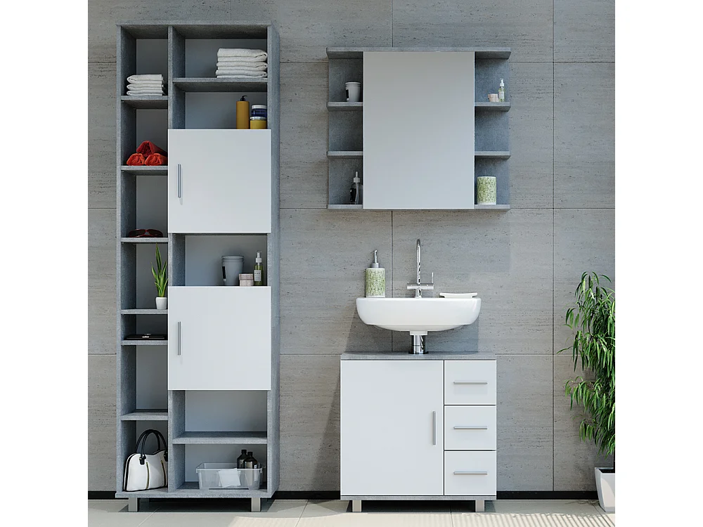 Meubles bain béton 60x33x60.8 ilias