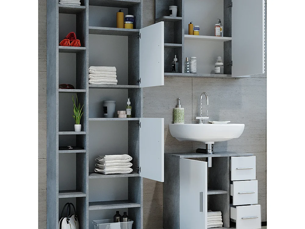 Meubles bain béton 60x33x60.8 ilias