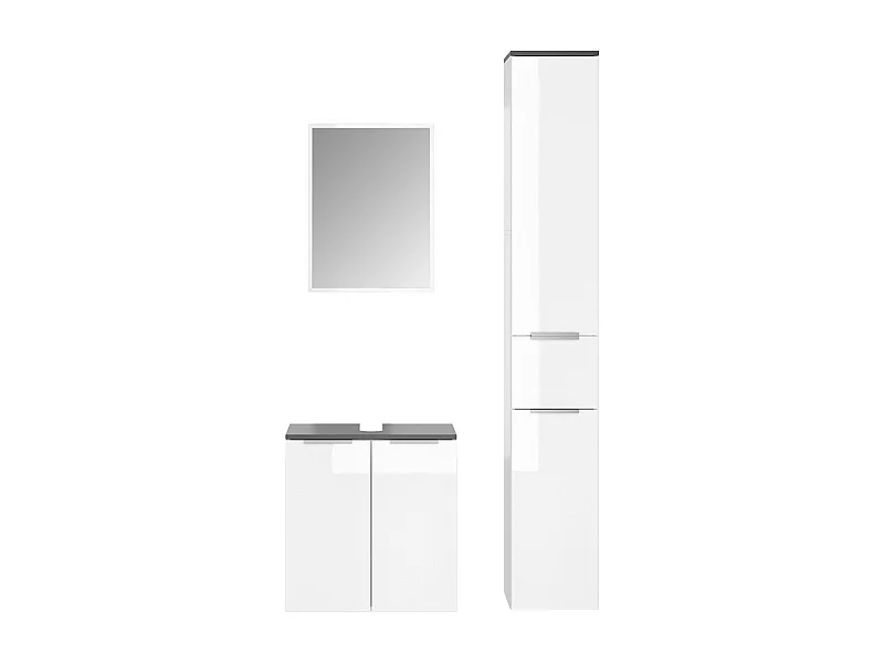 Conjunto de muebles de baño blanco 58x33x60 otis