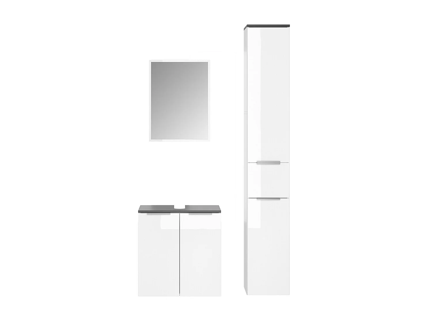 Conjunto de muebles de baño blanco 58x33x60 otis