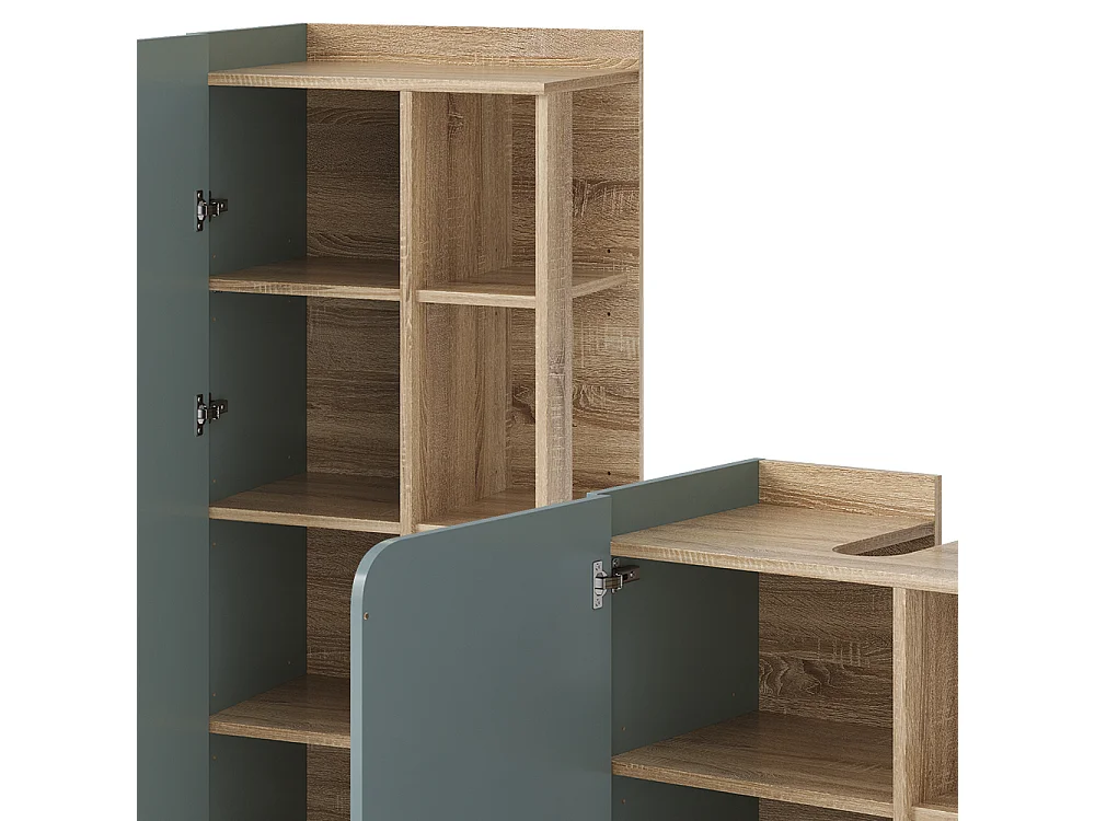 Meubles bain sonoma/bleu 60x35x65 karen