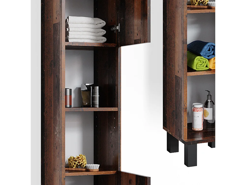 Set mobili bagno rovere rustico 60x32x54 fynn