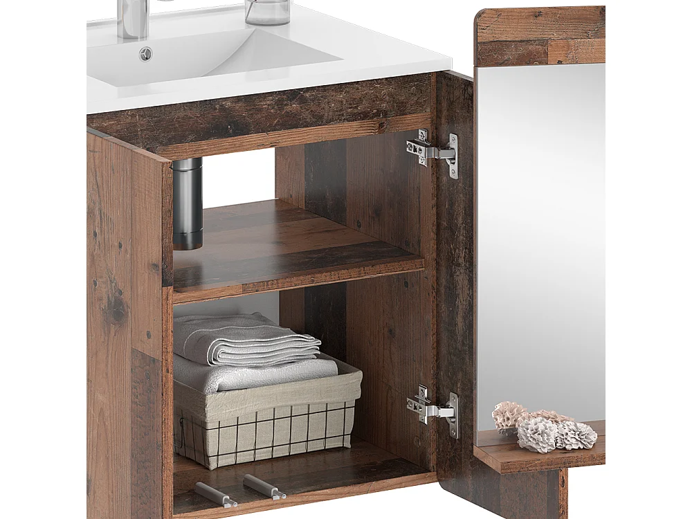Ensemble de meubles de salle de bains oldstyle 61.8x44.8x57.8 izan